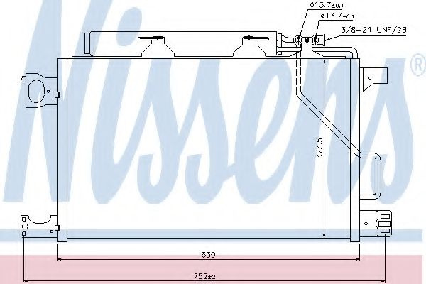 Condensator, climatizare MERCEDES CLC-CLASS (CL203) (2008 - 2011) NISSENS 940100 piesa NOUA