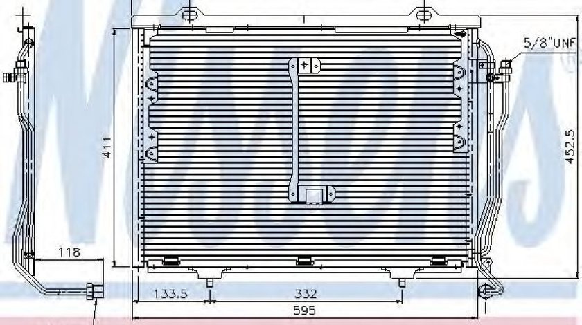 Condensator, climatizare MERCEDES CLK (C208) (1997 - 2002) NISSENS 94426 piesa NOUA