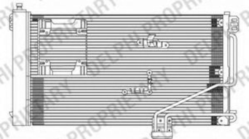 Condensator, climatizare MERCEDES CLK (C209) (2002 - 2009) DELPHI TSP0225610 piesa NOUA