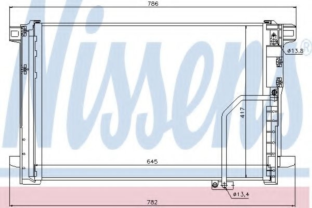 Condensator, climatizare MERCEDES CLS (C218) (2011 - 2016) NISSENS 940035 piesa NOUA