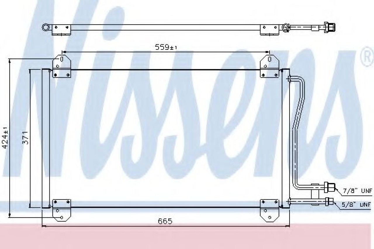 Condensator, climatizare MERCEDES SPRINTER 3-t bus (903) (1995 - 2006) NISSENS 94225 piesa NOUA