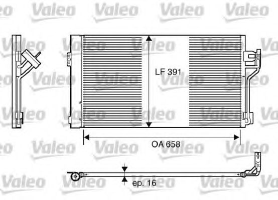 Condensator, climatizare MERCEDES VIANO (W639) (2003 - 2016) VALEO 817842 piesa NOUA