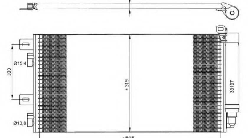 Condensator, climatizare MINI MINI (R50, R53) (2001 - 2006) NRF 35481 piesa NOUA