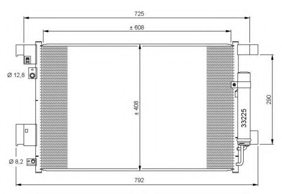 Condensator, climatizare MITSUBISHI ASX (GA_W) (2010 - 2016) NRF 35872 piesa NOUA