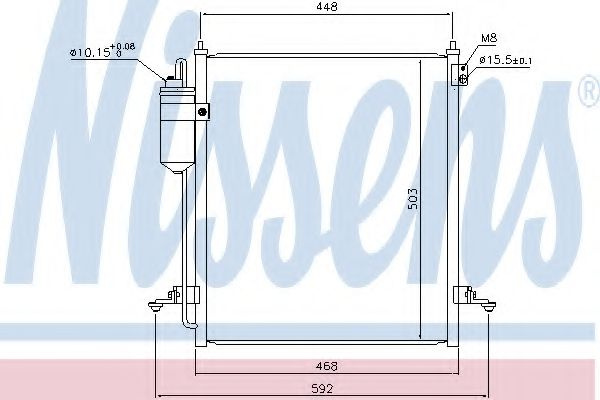 Condensator, climatizare MITSUBISHI L 200 (KB, KA) (2004 - 2016) NISSENS 940610 piesa NOUA