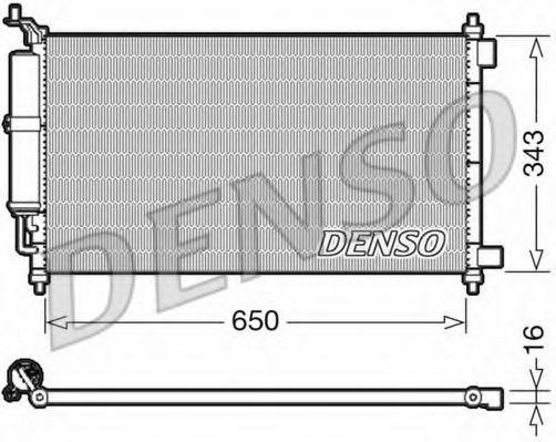 Condensator, climatizare NISSAN MICRA III (K12) (2003 - 2010) DENSO DCN46020 piesa NOUA