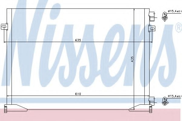 Condensator, climatizare NISSAN PRIMASTAR bus (X83) (2001 - 2016) NISSENS 940109 piesa NOUA