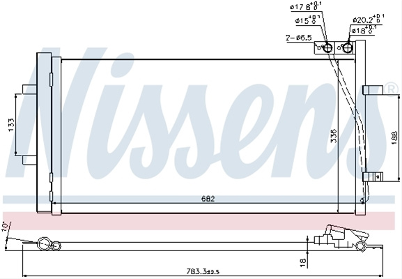 Condensator, Climatizare Nissens Audi 940255