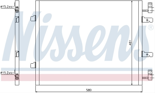 Condensator, Climatizare Nissens Vauxhall 940147