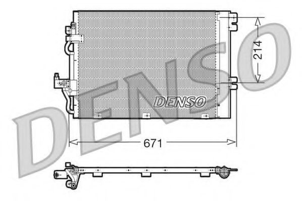 Condensator, climatizare OPEL ASTRA H GTC (L08) (2005 - 2016) DENSO DCN20009 piesa NOUA