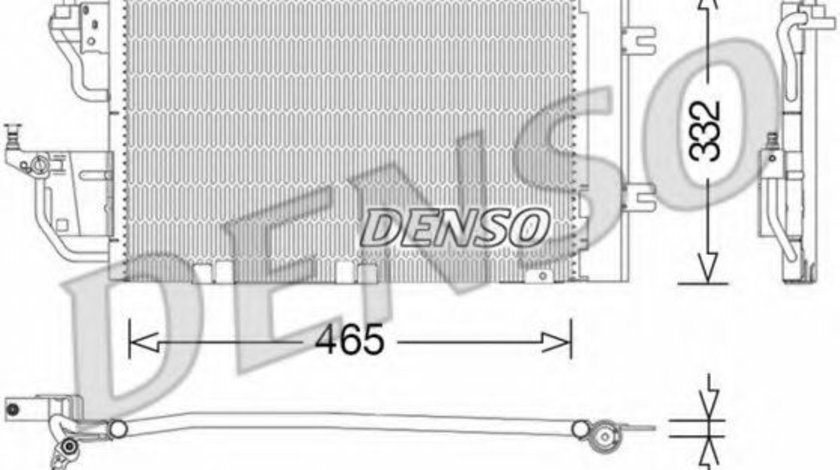 Condensator, climatizare OPEL ASTRA H (L48) (2004 - 2016) DENSO DCN20037 piesa NOUA