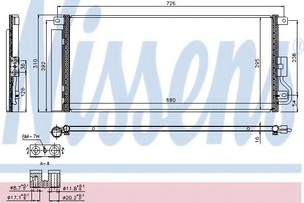 Condensator, climatizare OPEL MOKKA (2012 - 2016) NISSENS 940390 piesa NOUA