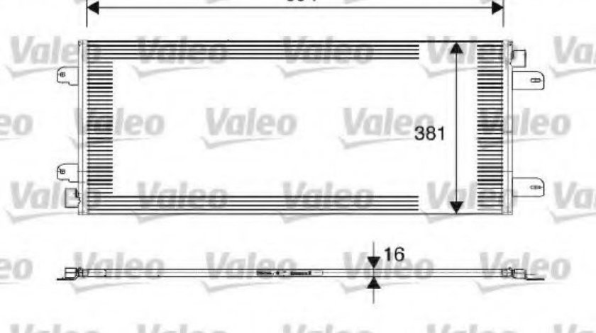 Condensator, climatizare OPEL MOVANO platou / sasiu (U9, E9) (1998 - 2010) VALEO 817689 piesa NOUA