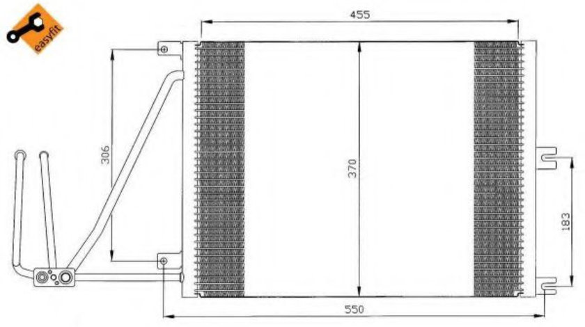 Condensator, climatizare OPEL VECTRA B (36) (1995 - 2002) NRF 35292 piesa NOUA