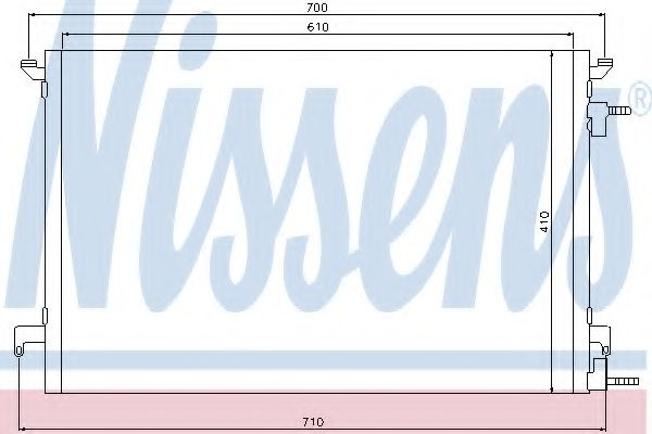 Condensator, climatizare OPEL VECTRA C (2002 - 2016) NISSENS 94852 piesa NOUA