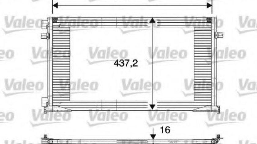 Condensator, climatizare OPEL VIVARO combi (J7) (2001 - 2014) VALEO 817577 piesa NOUA