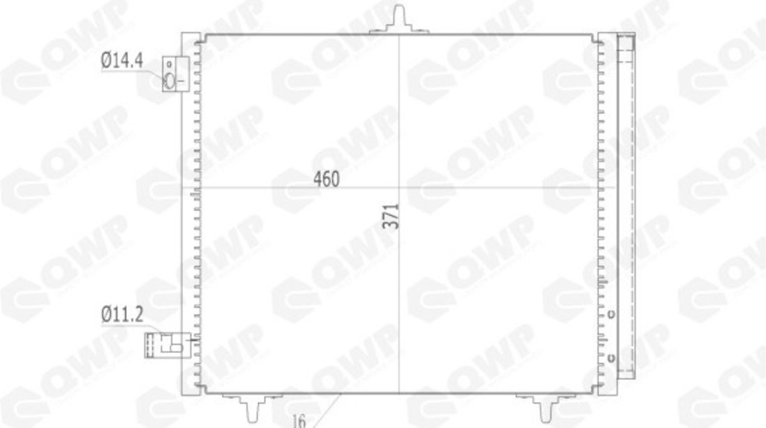 Condensator, climatizare PEUGEOT 2008 (2013 - 2016) QWP WAC146 piesa NOUA