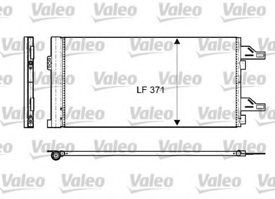 Condensator, climatizare PEUGEOT BOXER bus (2006 - 2016) VALEO 814085 piesa NOUA