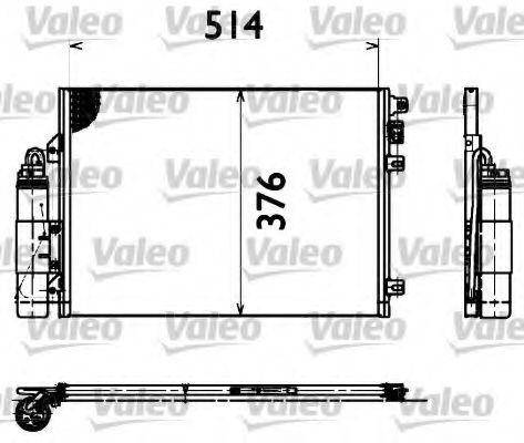 Condensator, climatizare RENAULT CLIO II (BB0/1/2, CB0/1/2) (1998 - 2005) VALEO 817428 piesa NOUA