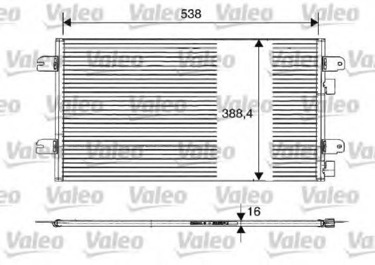 Condensator, climatizare RENAULT MEGANE I Classic (LA0/1) (1996 - 2006) VALEO 817701 piesa NOUA