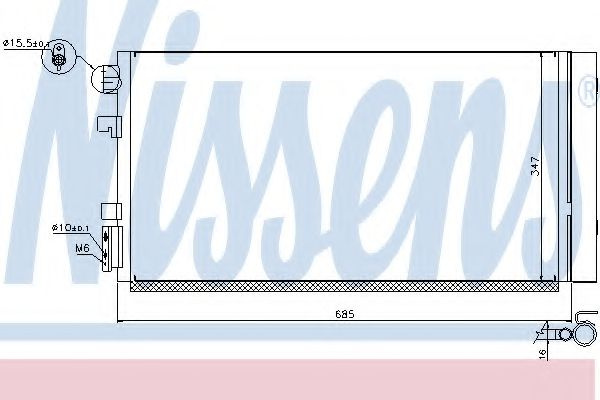 Condensator, climatizare RENAULT SCENIC III (JZ0/1) (2009 - 2016) NISSENS 940259 piesa NOUA