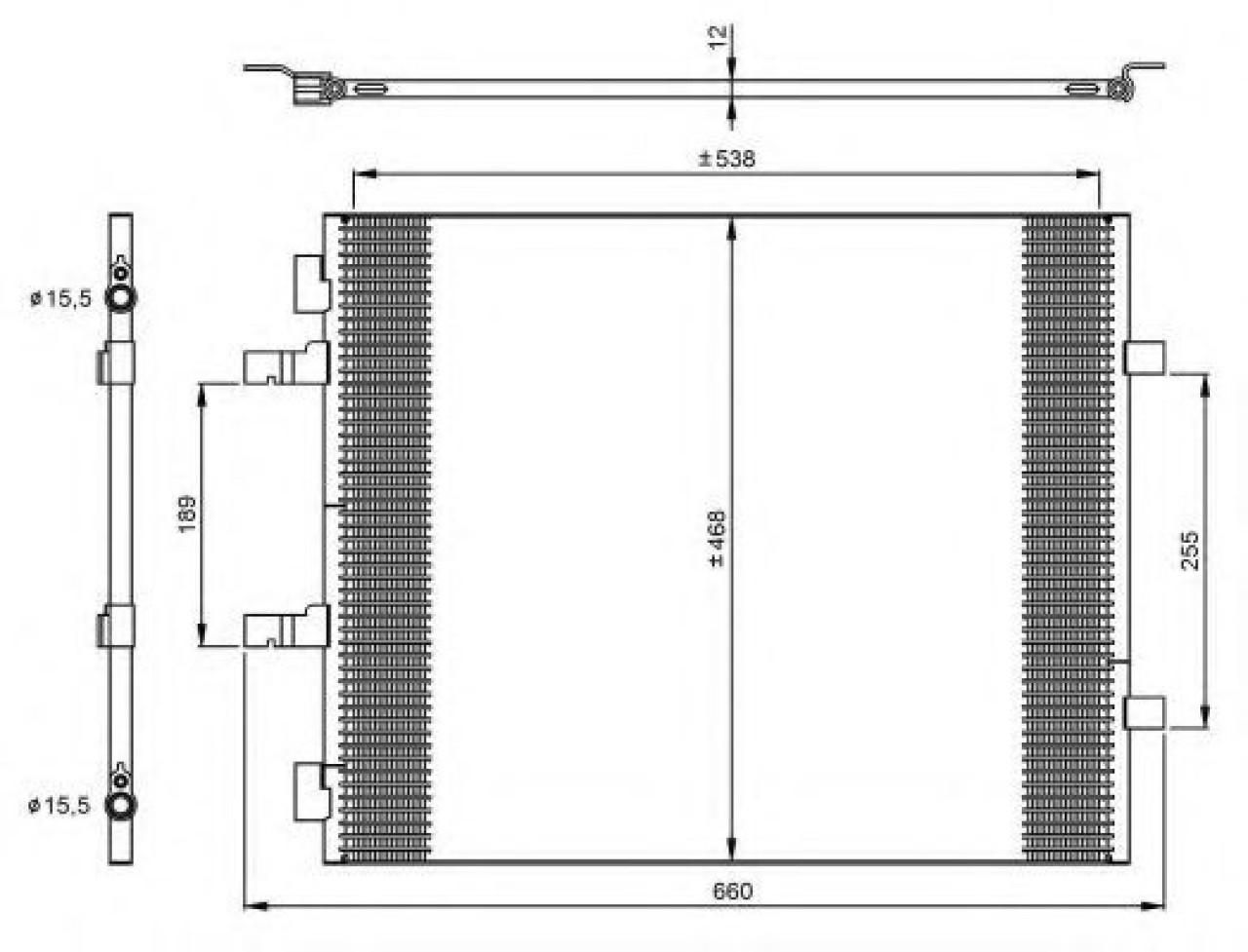 Condensator, climatizare RENAULT TRAFIC II bus (JL) (2001 - 2014) NRF 35960 piesa NOUA