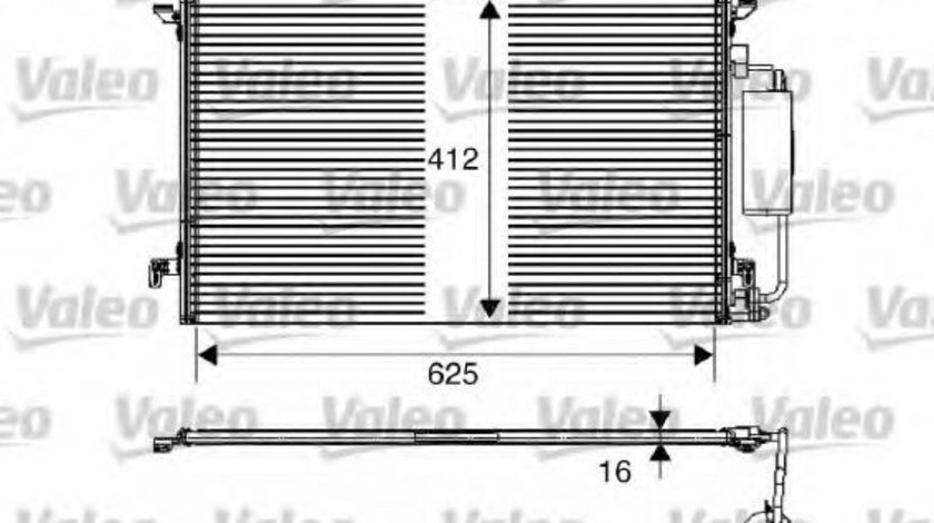 Condensator, climatizare SAAB 9-3 Cabriolet (YS3F) (2003 - 2016) VALEO 817711 piesa NOUA