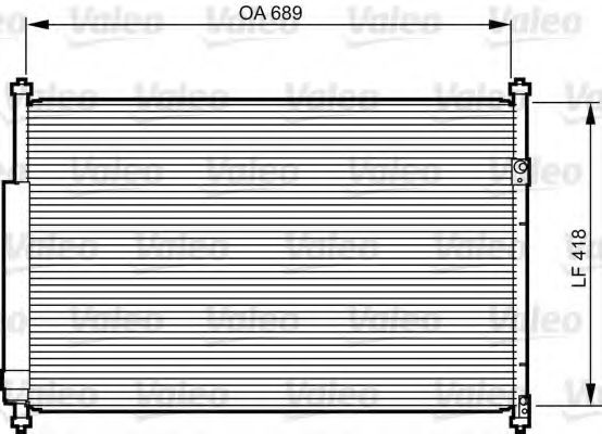 Condensator, climatizare SUZUKI GRAND VITARA I (FT) (1998 - 2005) VALEO 814228 piesa NOUA