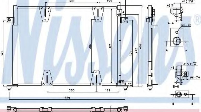 Condensator, climatizare SUZUKI GRAND VITARA I (FT) (1998 - 2005) NISSENS 940373 piesa NOUA