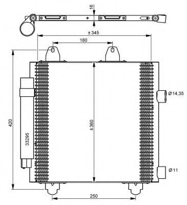 Condensator, climatizare TOYOTA AYGO (WNB1, KGB1) (2005 - 2014) NRF 35778 piesa NOUA