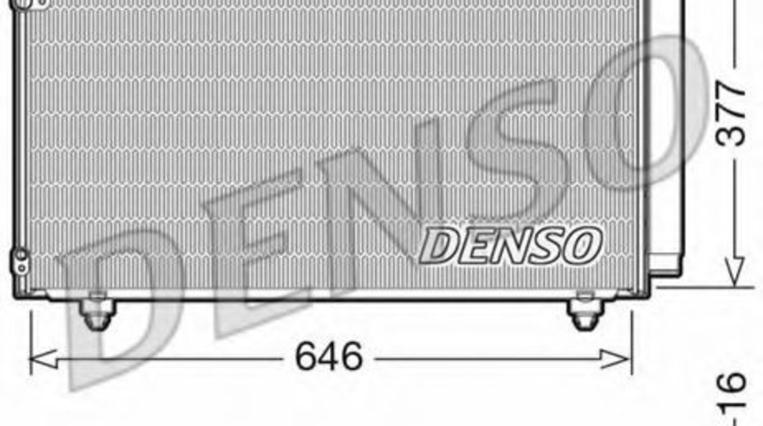 Condensator, climatizare TOYOTA COROLLA Limuzina (E12J, E12T) (2001 - 2008) DENSO DCN50043 piesa NOUA