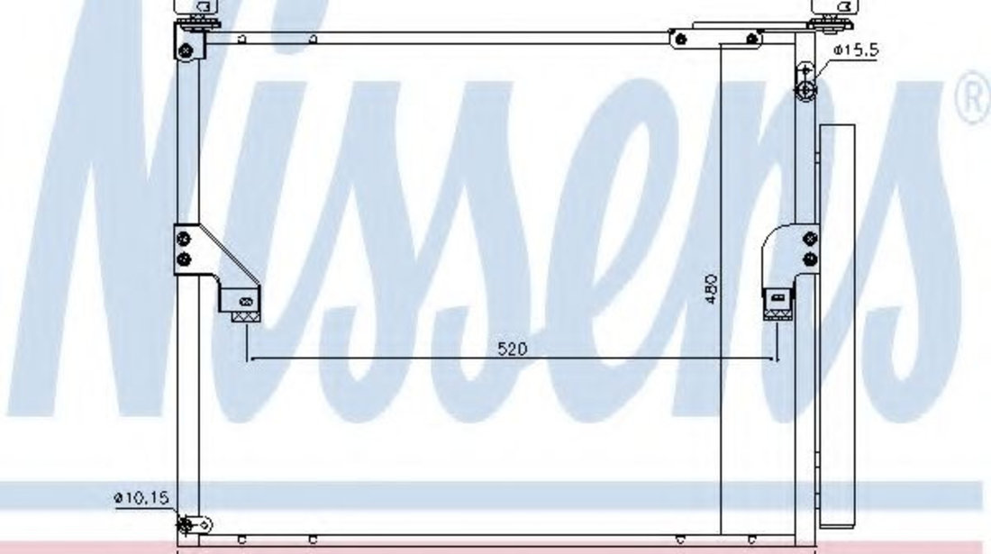 Condensator, climatizare TOYOTA LAND CRUISER 150 (KDJ15, GRJ15) (2009 - 2016) NISSENS 940508 piesa NOUA