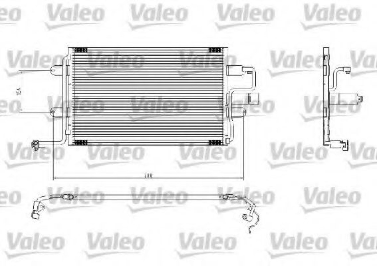 Condensator, climatizare VW BORA Combi (1J6) (1999 - 2005) VALEO 817244 piesa NOUA
