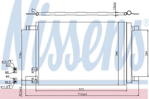 Condensator, climatizare VW GOLF VII Variant (BA5) (2013 - 2016) NISSENS 940319 piesa NOUA