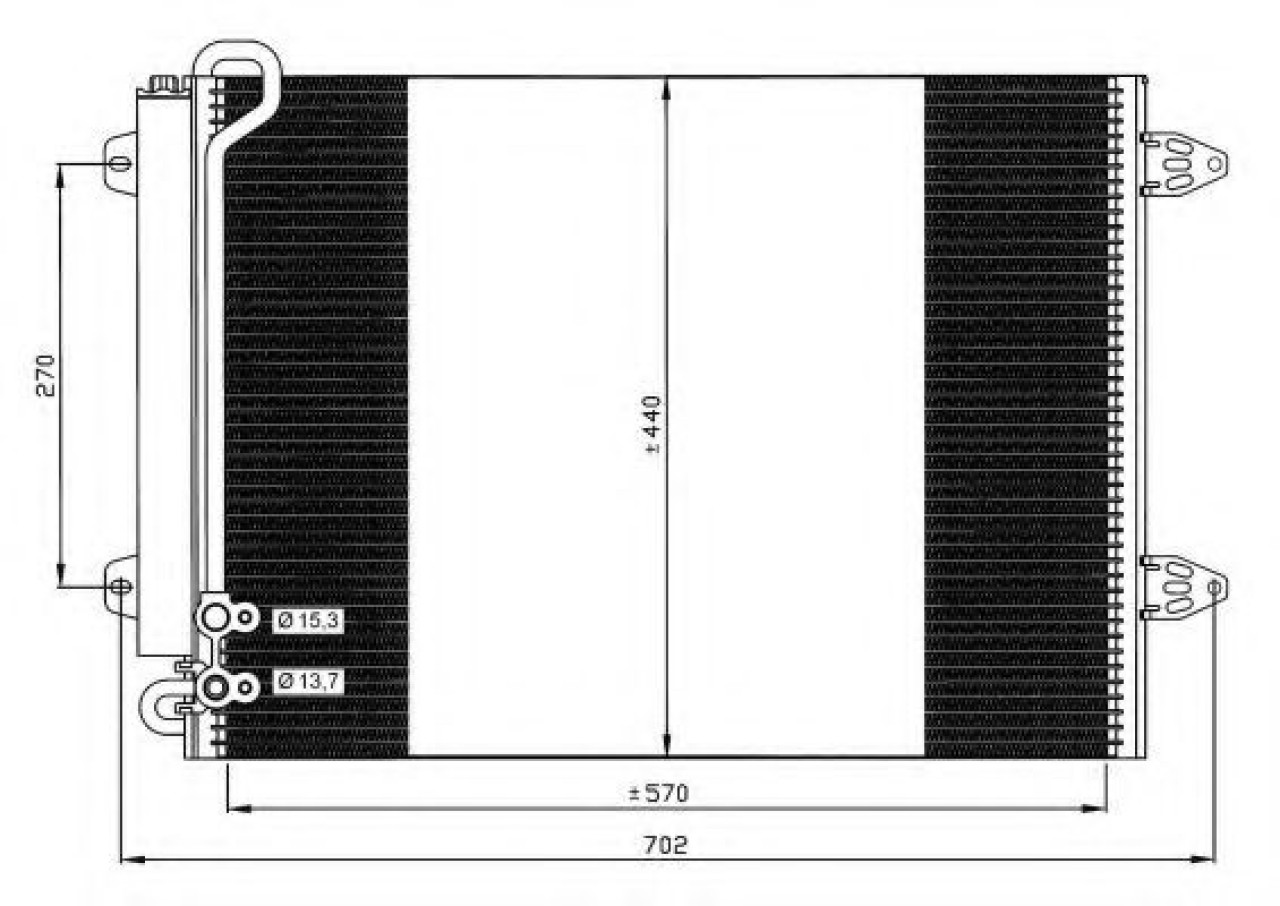 Condensator, climatizare VW PASSAT (362) (2010 - 2014) NRF 35614 piesa NOUA