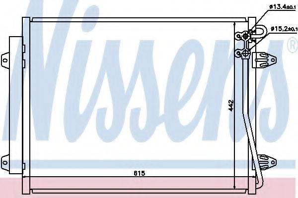 Condensator, climatizare VW PASSAT (3C2) (2005 - 2010) NISSENS 94832 piesa NOUA