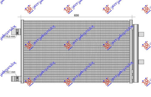 Condensator Radiator AC Renault Kadjar 1.5 dCi 2019- NOU 921004575R 9211000Q0C (628x359x12)