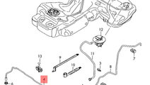 Conducta combustibil caroserie fata Audi A5 (8T3) ...