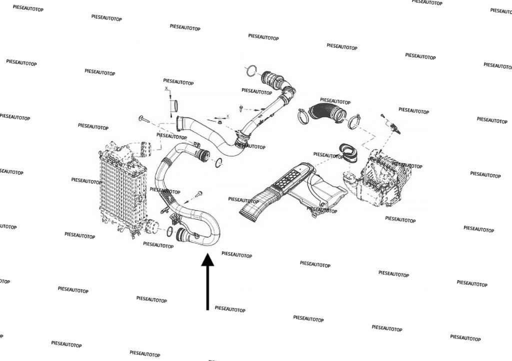 Conducta Furtun intercooler Renault Megane 4 1.6 dCi NOU 144602744R OE