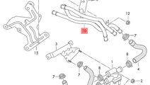 Conducta lichid racire motor Volkswagen Amarok 2H ...