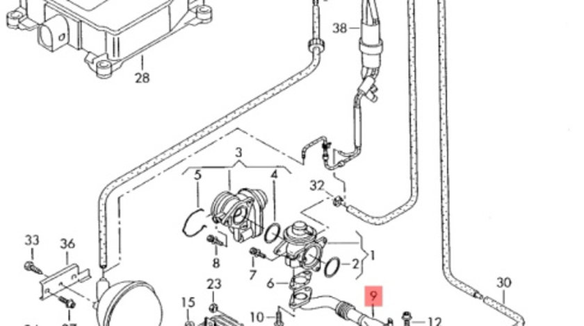 Conducta racitor gaze OEM 03G131521D