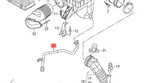 Conducta reziduu filtru aer Volkswagen Transporter...