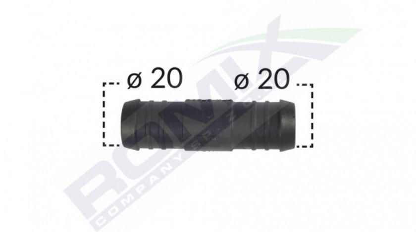 Conector Liniar Furtun Conducta Diametru 20 Mm Set 5 Buc Romix C60415-RMX