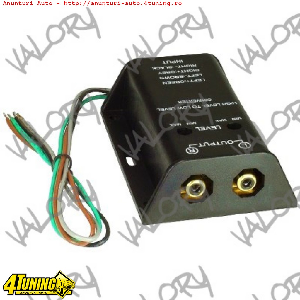 Convertor audio high to low level ( semnal boxa amplificator statie RCA )  NOU #67237