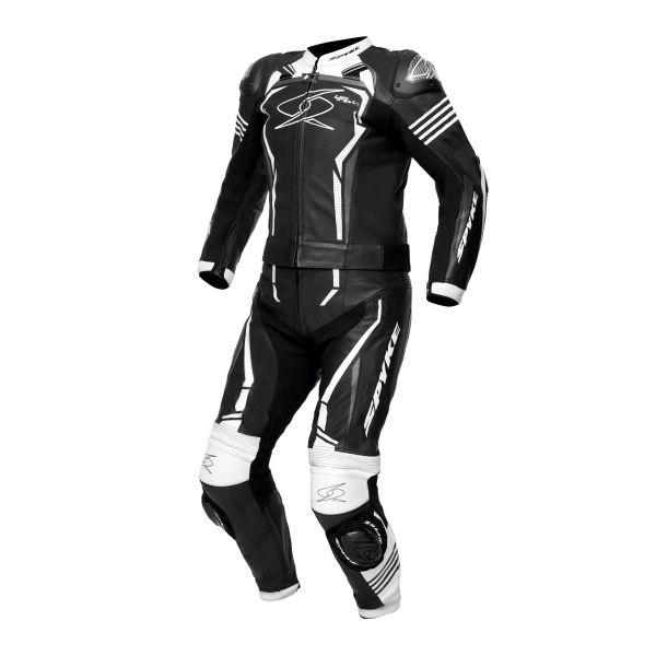 Costum Moto Spyke Assen Race 2.0 Negru / Alb Marimea 58 110261/10102/58