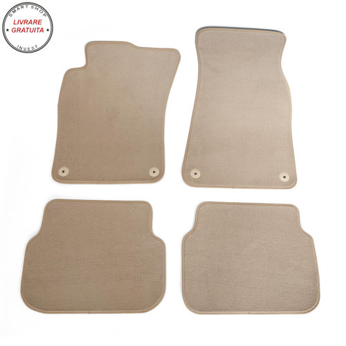 Covorase auto mocheta (bej) Seat Leon III 5F, caroserie Hatchback, fabricatie 11.2012 - 02.2020 #1- ...