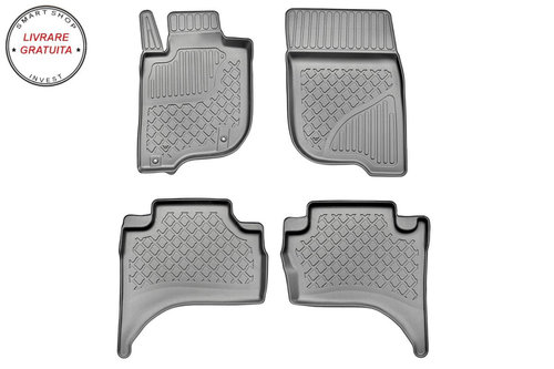 Covorase auto tip tavita Mitsubishi L200 fabricatie 06.2015 - prezent, caroserie pick-up, cabina dub...