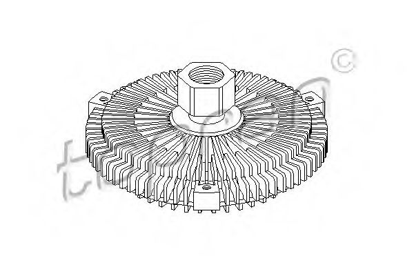 Cupla, ventilator radiator BMW Seria 5 (E39) (1995 - 2003) TOPRAN 500 864 piesa NOUA