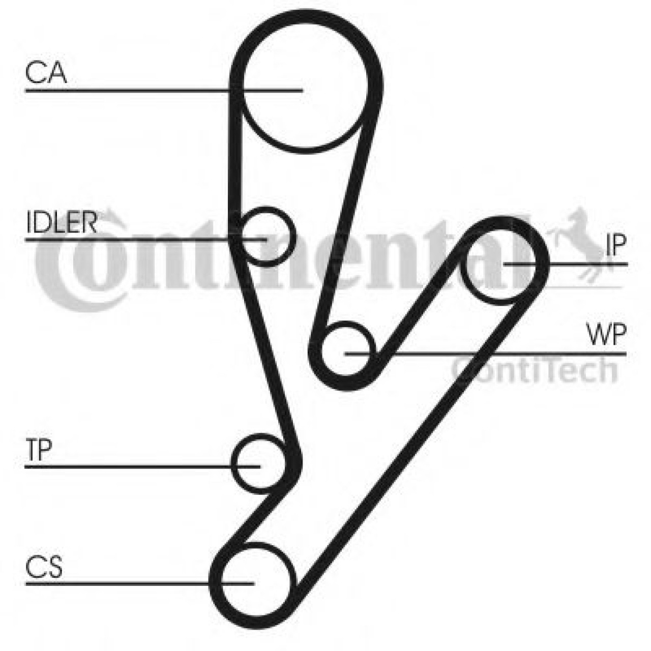 Curea de distributie FIAT DUCATO caroserie (250, 290) (2006 - 2016) CONTITECH CT1148 piesa NOUA