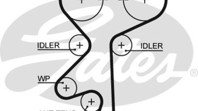Curea de distributie (GAT5499XS GATES) CHEVROLET,OPEL,SAAB,VAUXHALL
